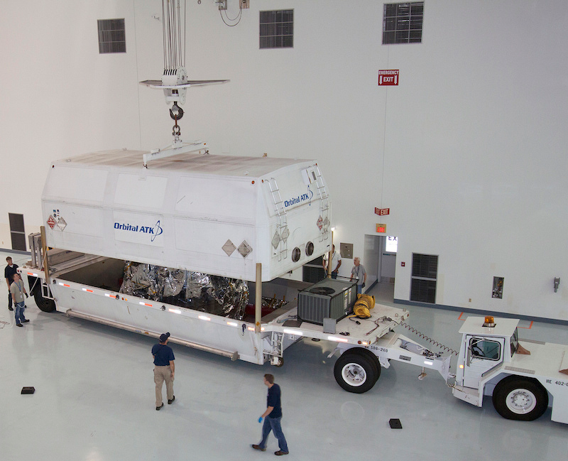 Illustration for article titled Watch the Cygnus Get Ready for Its First Post-Explosion Cargo Run to the Space Station